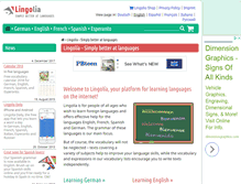Tablet Screenshot of lingolia.com